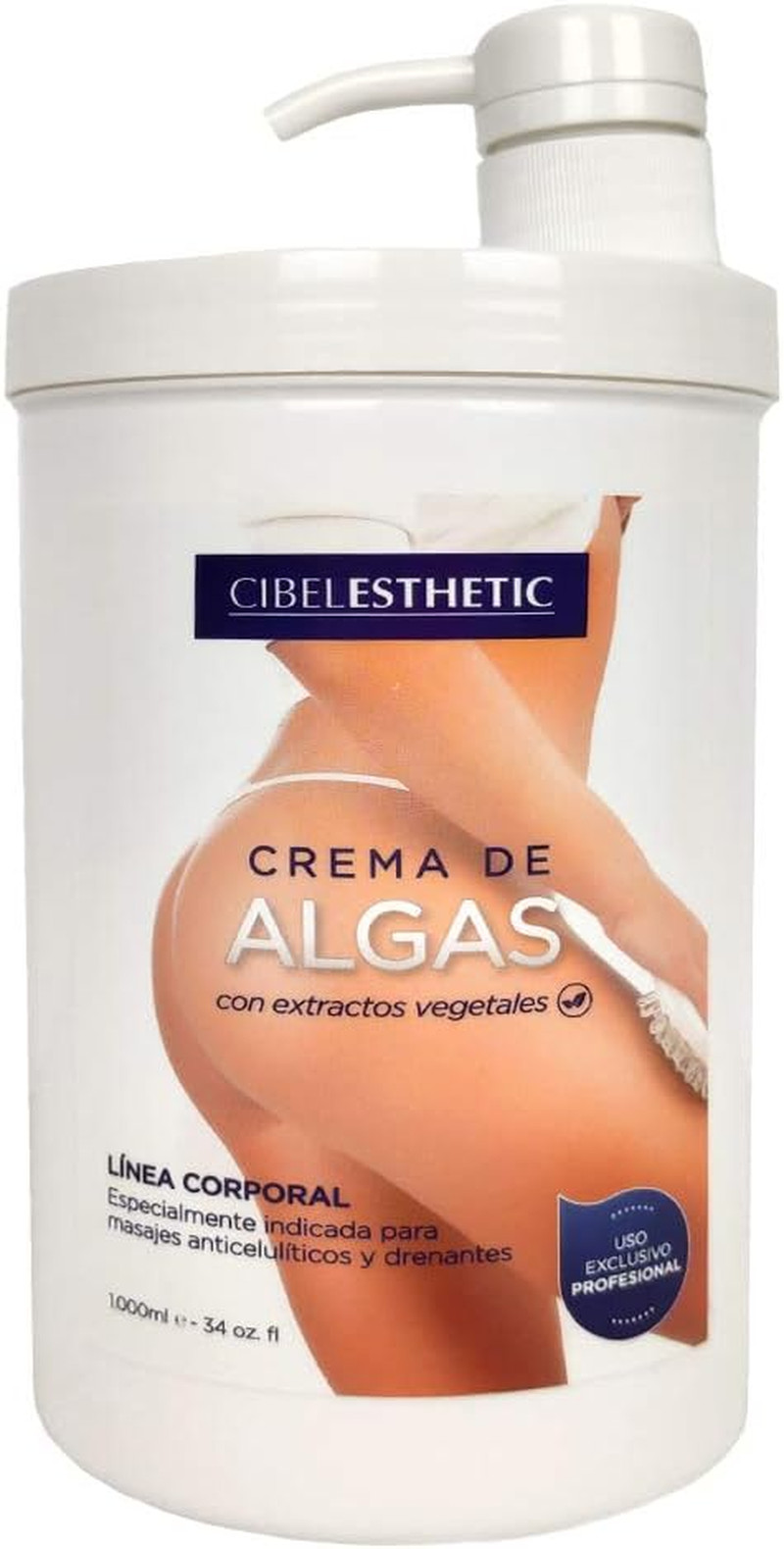 Crema Anticellulite Alghe Marine 1000ml - Trattamento Naturale Urto