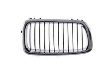 Right Passenger Side Hood Grille Grill Chrome Frame Black Fin Bar BM1200131
