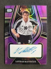 2022-23 Panini Select FIFA, Lothar Matthaus, Purple Prizm Auto /49, Germany