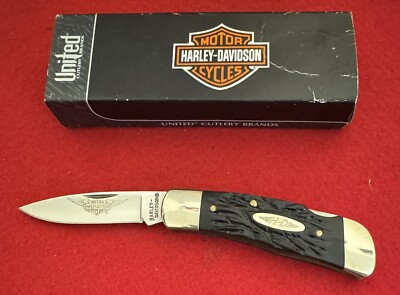 【1998年本国純正・新品未使用】ハーレーダビッドソン純正フォールディングナイフ Harley Davidson Lockback Pocket Knife, United Cutlery 1998 HD-3