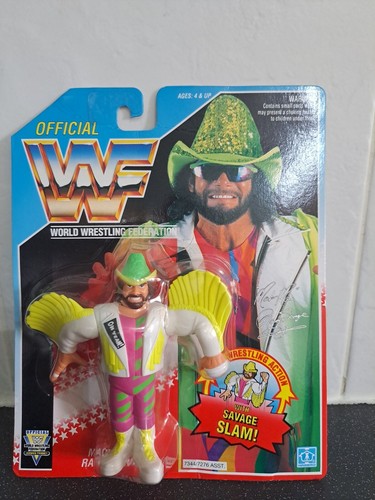 MACHO MAN RANDY SAVAGE WWF HASBRO WRESTLING FIGURE...