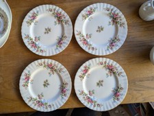 Royal Albert Moss Rose 4 x  Teller Kuchenteller 21 cm