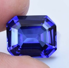 10.60Ct Natural Blue Ceylon Sapphire AGL Certified Emerald Cut Flawless Gemstone