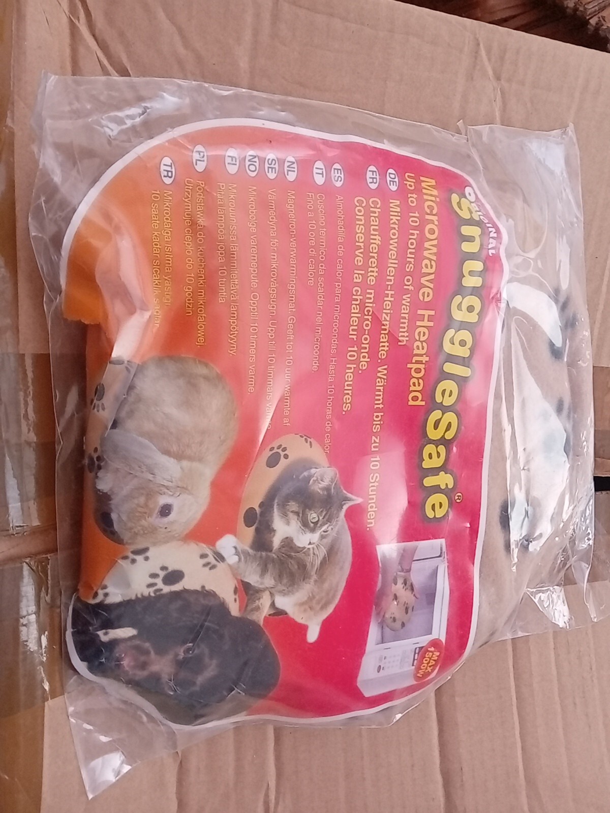 SnuggleSafe Microwave PET Heat pad All night Warmth dogs, cats, small