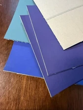 LOT OF 5, Offset Printing Blankets 4-ply 5" x 5" Straight Cut .077" thick 1.95mm