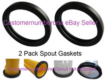2 GAS SPOUT GASKET REPLACEMENTS Wedco Scepter Gott Rubbermaid Spout Not Included