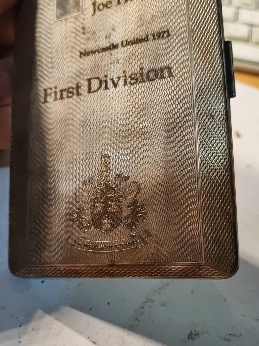 Joe Harvey manager English football Newcastle United Vintage cigarette case  1971