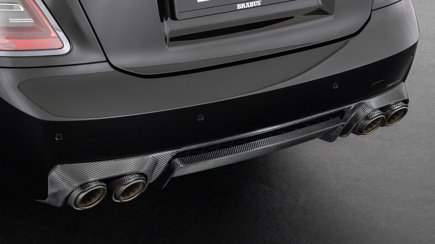 BRABUS Rolls Royce Ghost II Carbon Fiber Rear Insert in Gloss
