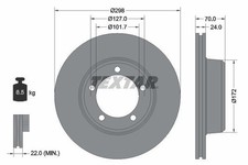 TEXTAR 2x Bremsscheibe 92061300 für LAND ROVER RANGE ROVER, DISCOVERY, DEFENDER