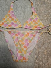 Victoria  s Secret Polka Hearts Bikini Top  Bottoms Set Sz Small