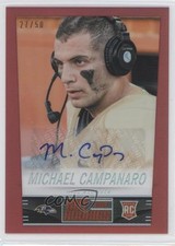 2014 Hot Rookies Fat Pack Red Prizm Signatures 27/50 Michael Campanaro Auto 4a1