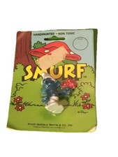 NIP NEW PEYO FLOWER SHY CUTE SMURF VANITY HEART MOC PVC SCHLEICH