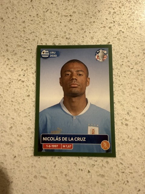 2024 COPA AMERICA USA Panini Green Parallel Sticker URU15 NICOLAS DE LA CRUZ