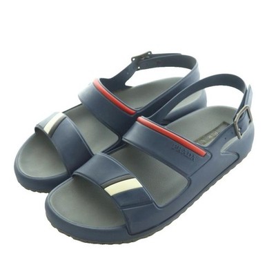 Prada Linea Rossa Sandals 5 24.0cm Blue 4X3206 Men