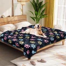 Dog Blankets for Large Dogs, 60"x50" Blanket Washable, Fuzzy Soft Pet Mat Thr...