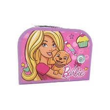 BARBIE 10 PIECE METAL TEA SET WITH CARRYING CASE  NEW