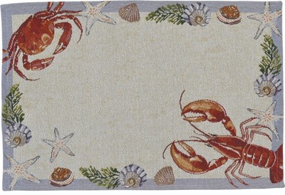 Sander  - Gobelin Tischset  - Aragosta, Meeresfrüchte -   32 x 48 cm