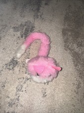 Pomsies Pink White Pinky the Kitty Cat Interactive Light Up Plush 12"