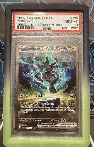 Zekrom ex PSA 10 166/086 SIR 2025 Black Bolt