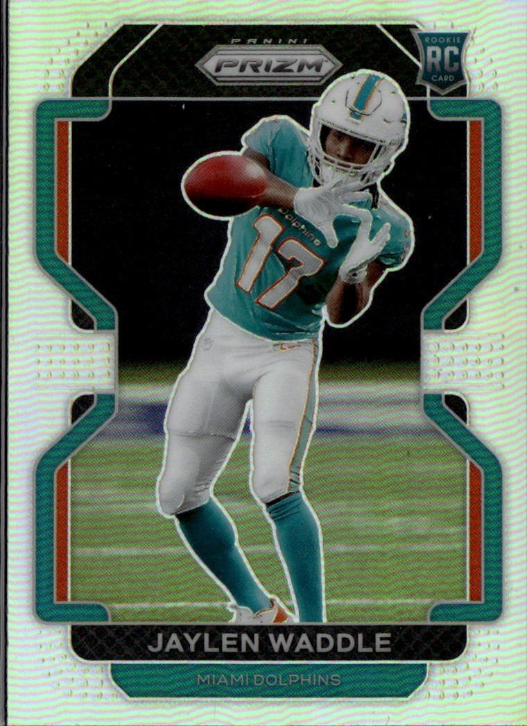 2021 Panini Prizm #V-338 Jaylen Waddle Rookie Variations Prizm Silver