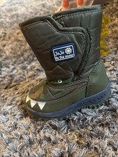 Jojo Maman Bébé Kids Dinosaur Fleece Lined Snow Boots UK5 EUR 22
