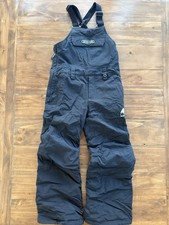 Burton Kids Youth Snow Snowboard Ski Pant Bibs Black Unisex Size XS