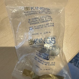 Vintage Kings Electronics RF Coaxial Connector New Old Stock 91836 UG-496/U