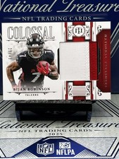 2025 National Treasures Bijan Robinson Colossal Treasures Patch #/49,Falcons🔥🦅