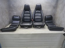 87-95 Porsche 928 S4 Front Rear Left Right Side Power Seat Leather Black Set 87-95 Porsche 928 S4 Front Rear Left Right Side Power Seat Leather Black Set