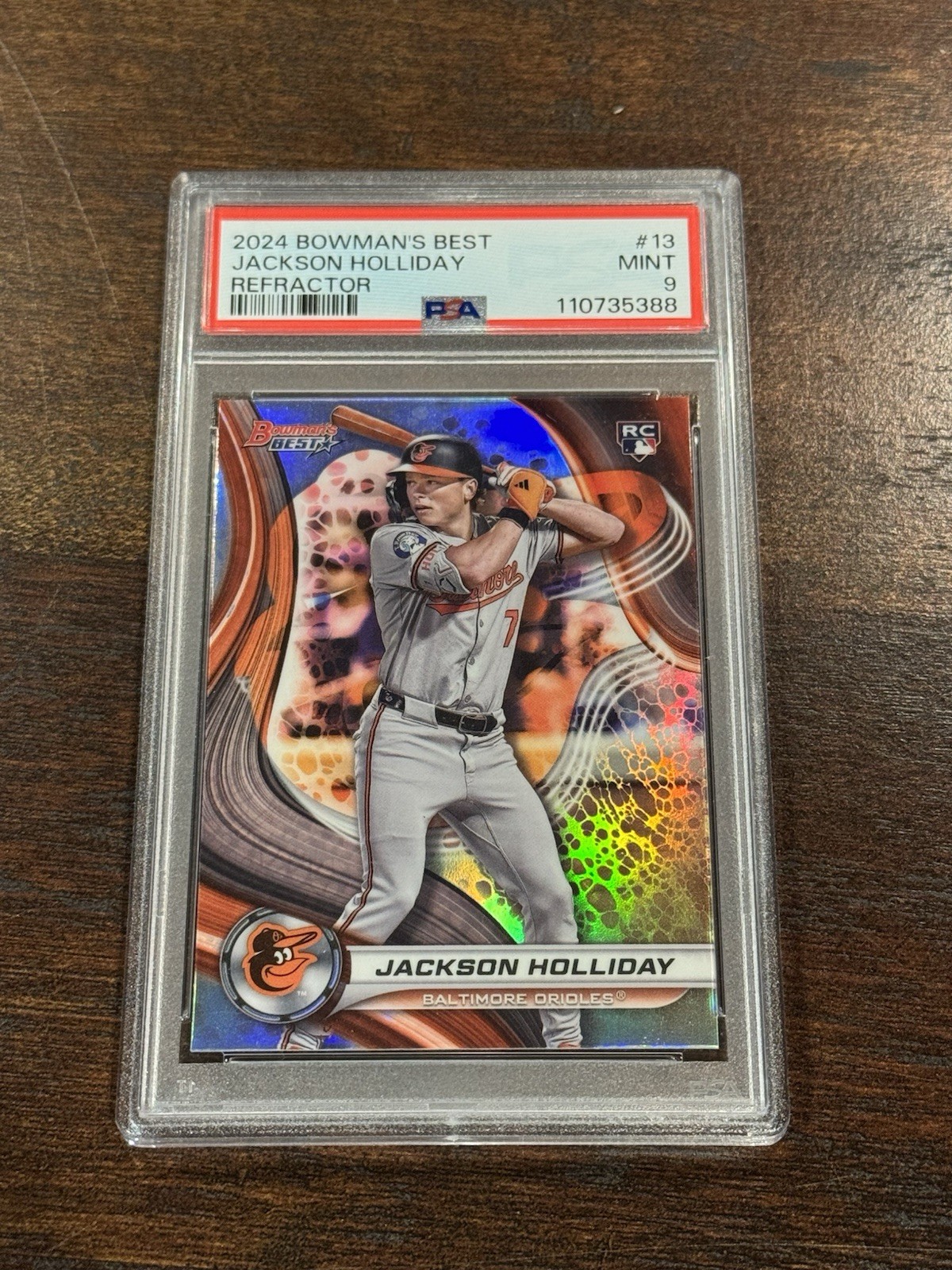 2024 Bowman’s Best Refractor Jackson Holliday #13 PSA 9