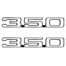 Chevrolet 350 Emblem Set. For 1968 Camaro Pair - Authentic Gm Parts