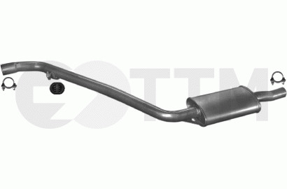 Silencieux intermédiaire T4 1.9D pot échappement central Volkswagen Transporter 1990