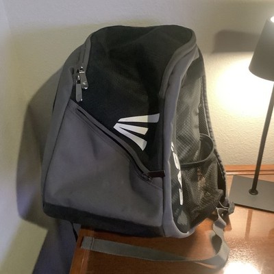 New Easton Youth Baseball Backpack Bat Equipment Bag Black Gray Softball Tee Ba1