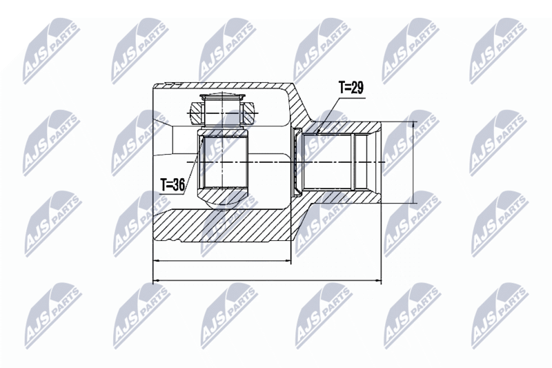 N.T.Y. NPW-CH-026.NTY Joint Kit, drive shaft for JEEP - Image 16