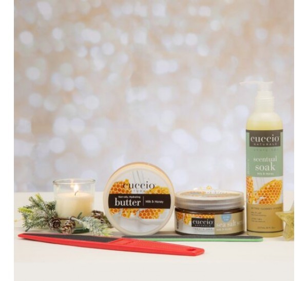 Cuccio Scentual pedicure kit - Milk & Honey 7un