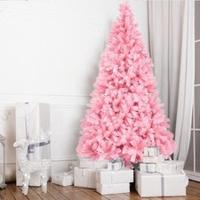 Artificial Christmas Tree 7FT Premium Hinged with Stand Holiday In/Outdoor Decor