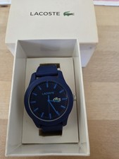 Lacoste Herrenuhr mit blauem Zifferblatt und Armband!