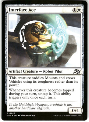 Interface Ace 17 Aetherdrift DFT C MTG Magic The Gathering C