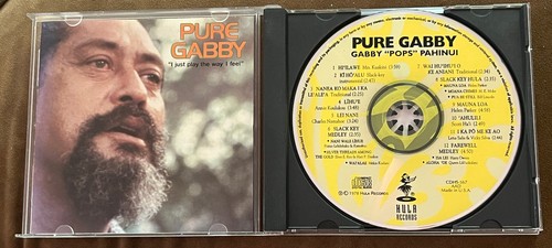 GABBY PAHINUI Pure Gabby CD I Just Play The Way I Feel SLACK KEY HAWAII 1978 OOP