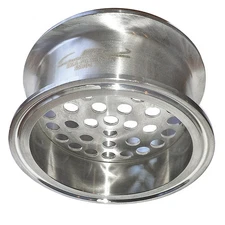 HFS(R) 3" Tri Clamp Filter Plate, Middle Weld, 6mm Holes Stainless Steel 304