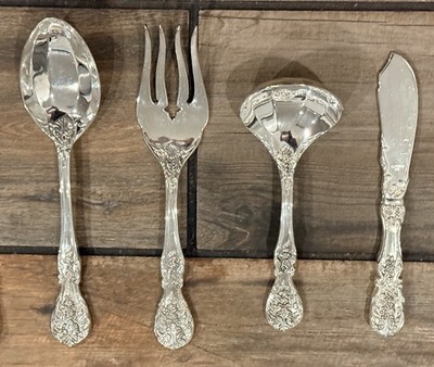 FB Rogers French Rose Vintage 63 Piece Silverplate Flatware Set