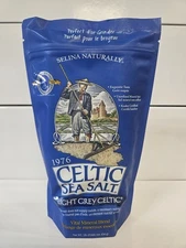Light Grey Celtic Sea Salt 1 Pound Resealable Bag – Additive-Free