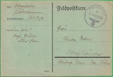 Feldpost 1942 von Feldp:  36056/B  nach Osbergshausen