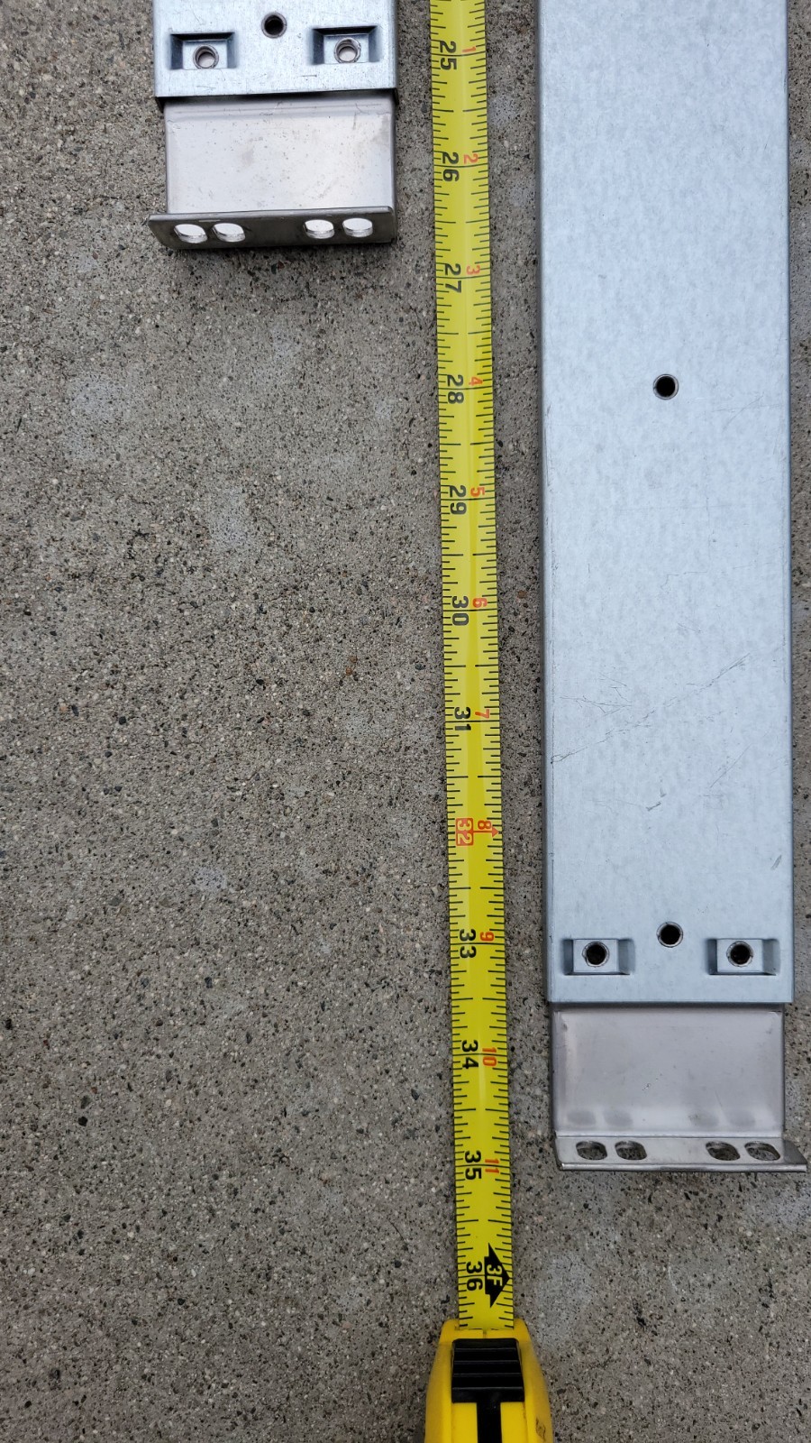 Supermicro 01-01 825801-xxa 2U 3U Outer Rackmount Rail Kit 