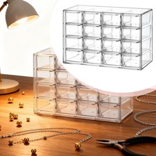 Mini Clear Drawer Organizer Desktop Storage Drawer Box for Vanity