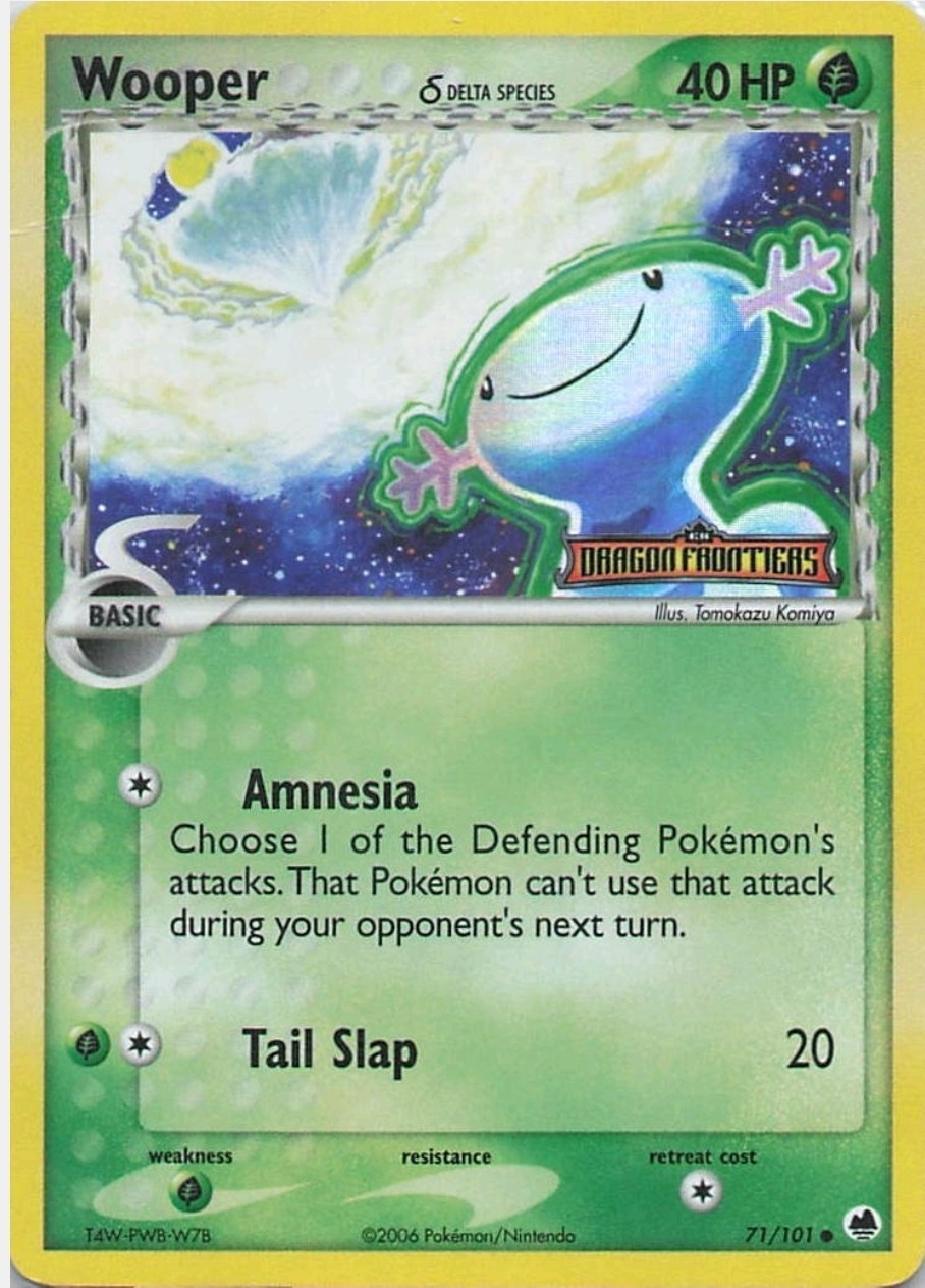 Wooper (Delta Species) 71/101 Dragon Frontiers Reverse Holo