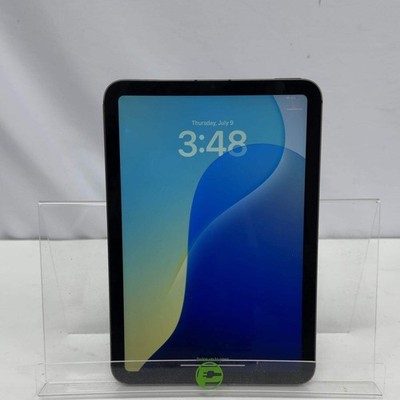 Unlocked Apple iPad Mini 6th Gen 64GB 18.1.1 Space Gray MK893LL/A