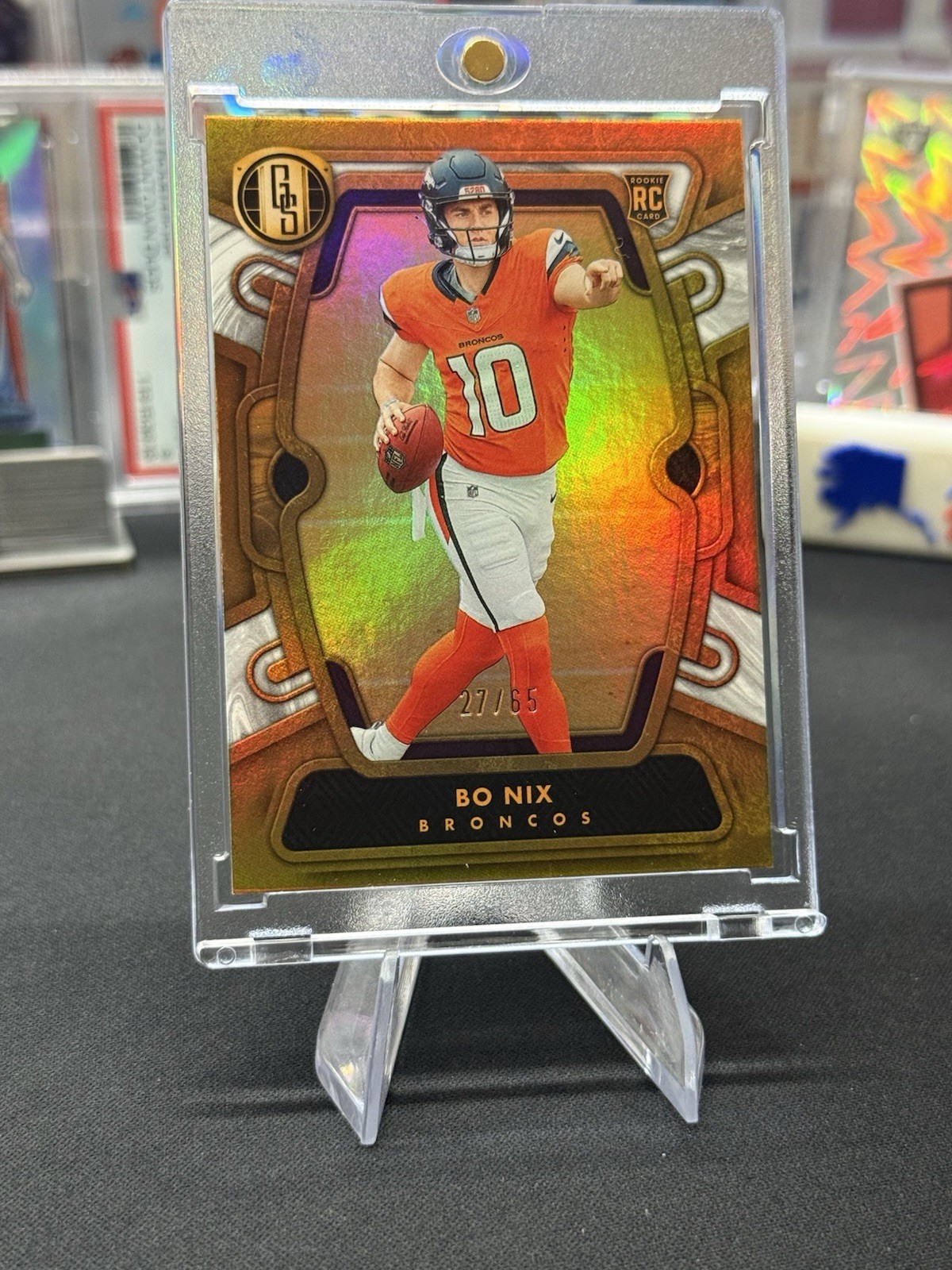 2024 Panini Gold Standard - Rookies Bo Nix #104 White Gold /65 (RC)