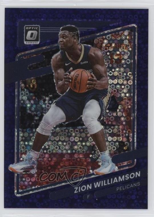 2021 Panini Donruss Optic Fast Break Purple Prizm 21/95 Zion Williamson #95 16n7