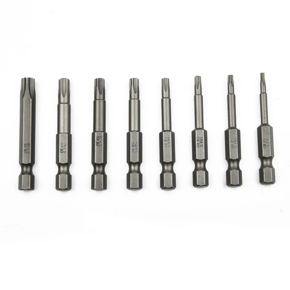 Bit Screwdriver T8/T10/T15/T20/T25/T27/T30/T40 1/4 Hex Shank For Air Drills - Image 4 of 4